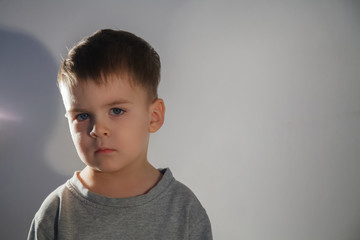 Portrait Serious child