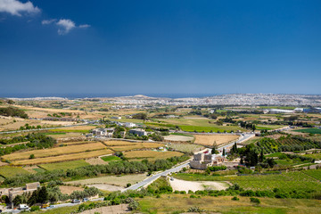 Fototapeta na wymiar Malta view from Mdina
