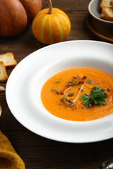 Hot autumn soup