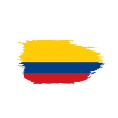 Colombia flag, vector illustration