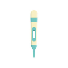 Digital medical thermometer vector Illustration on a white background