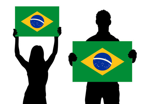 Zwei Fans - Brasilien