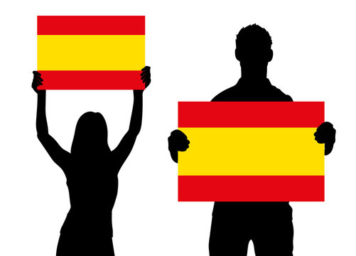 Zwei Fans - Spanien