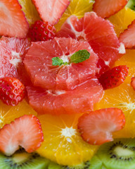 healthy fruit plate