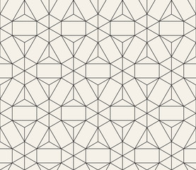 Vector seamless pattern. Modern stylish abstract texture. Repeating geometric tiles
