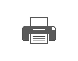 Office printer icon for workplace or technology-related designs