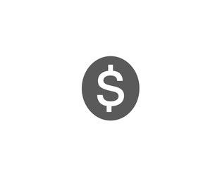 Money symbol icon for finance or economic illustrations
