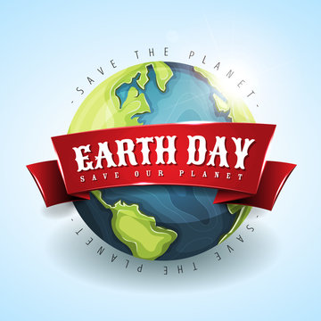 Happy Earth Day Banner April 22