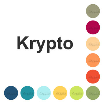 Farbige Buttons - Krypto