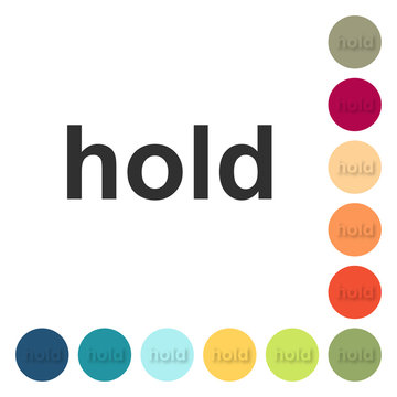 Farbige Buttons - hold