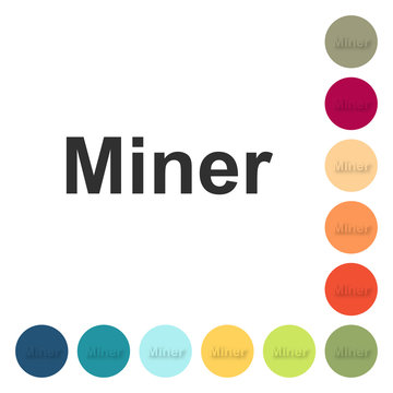 Farbige Buttons - Miner