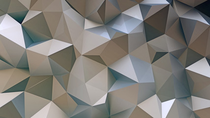 Gray Abstract crystal triangle poly pattern background 3d Illustration