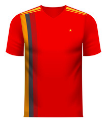 Spanish generic national colors team apparel