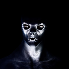 Digital 3D Illustration of a creepy Creature