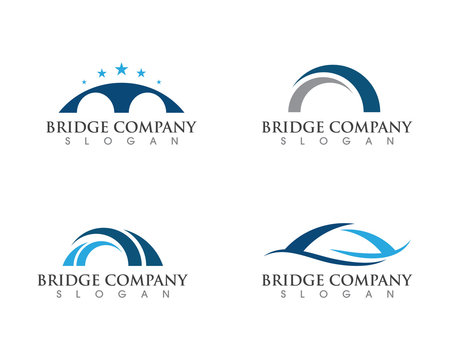 Bridge icon vector illustration Logo
