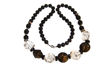 female jewelry isolated on white background