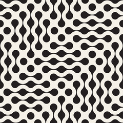 Vector seamless lattice pattern. Modern stylish texture with monochrome trellis. Repeating geometric grid. Simple design background.