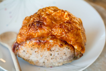 Crispy - roast meat - low carb high fat - ketogenic- paleo