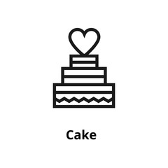 Cake line icon.