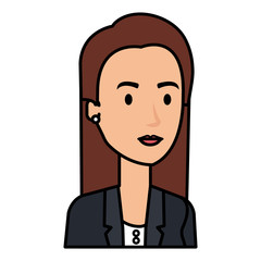 successful businesswoman avatar character vector illustration design