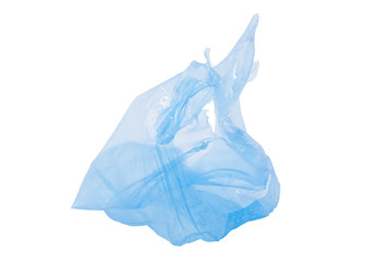 blue plastic bag for recycle concept