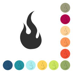 Farbige Buttons - Feuer