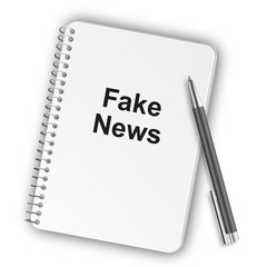 Notizblock Hochformat 05 - Fake News