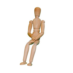 椅子に座るポーズ