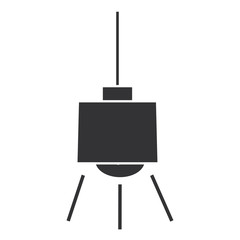 elegant office lamp hanging vector illustration design