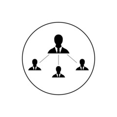 Team, referral system icon, logo