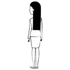 successful businesswoman avatar character vector illustration design