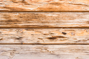 Naklejka premium Beautiful wooden background - old light horizontal boards