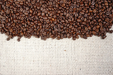 coffee bean as background