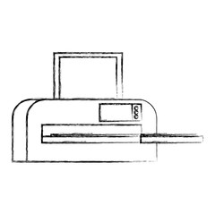 printer machine office icon vector illustration design