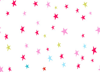 Seamless pattern colorful stars