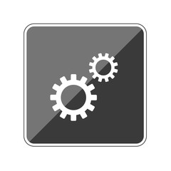 Zahnräder - Reflektierender App Button