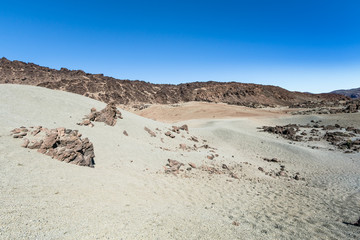 Teneriffa - Lavagestein in der Caldera Las Cañadas