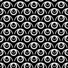 Seamless geometric circles pattern.