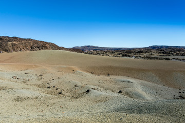 Teneriffa - Lavagestein in der Caldera Las Cañadas