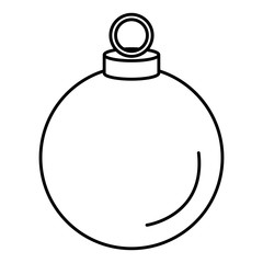 merry christmas ball decoration vector illustration design