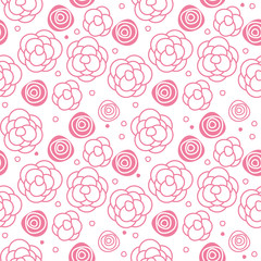 vector abstract illustration seamless flower pattern