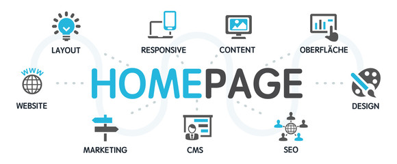 HOMEPAGE Vektor Grafik Icons Priktogramme