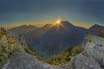 The fabulous view to Cirque de Mafate from Maido