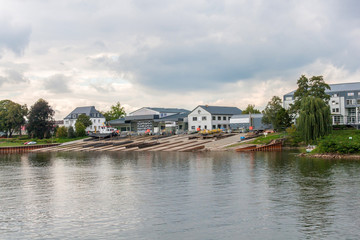 Fototapeta na wymiar Bootswerft in Koblenz