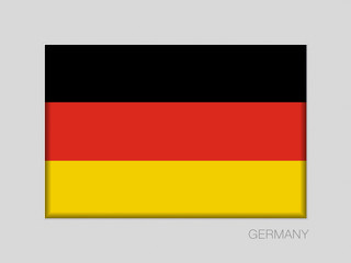 Flag of Germany. National Ensign Aspect Ratio 2 to 3