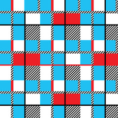 tartan fabric texture plaid seamless pattern.Vector illustration.