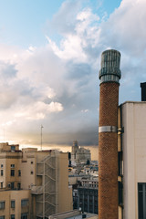 Skyline of Madrid from Circulo de Bellas Artes rooftop