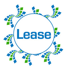 Lease Green Blue Abstract Squares Circular 