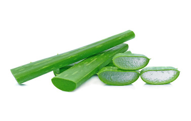 Aloe Vera sliced isolated on a white background