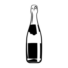 Champagne bottle icon